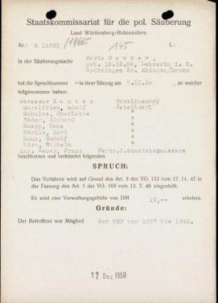 Maurer, Maria