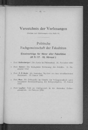 Politische Fachgemeinschaft der Fakultäten