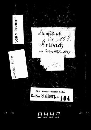 Gerichtshandelsbuch von Erlbach (bei Stollberg), Bd. 7