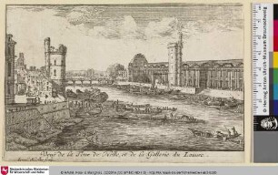 Veuë de la Tour de Nelle, et de la Gallerie du Louure