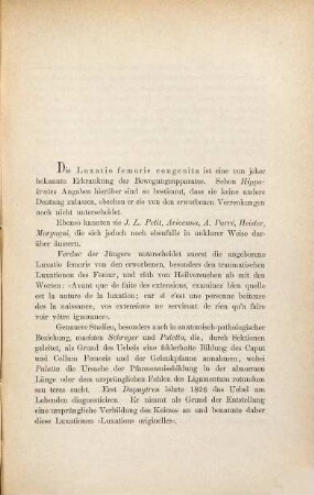 Ueber Luxatio femoris congenita