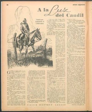 A la luz del candil : Cuento por Alberto P. Cortazzo