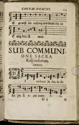 Sub Communione Sacra.