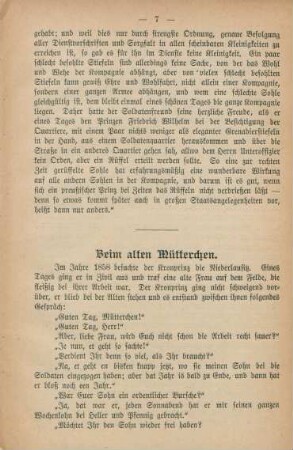 Beim alten Mütterchen