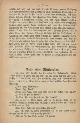 Beim alten Mütterchen