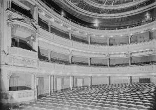 Albert-Theater, Inneres, Parkett und Ränge
