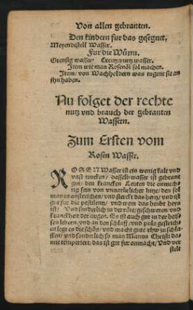 Nu folget der recht nutz und brauch der gebranten Wassern.