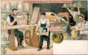 Postkarte des Verbandes der Porzellan- und verwandten Arbeiter (?)
