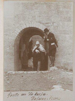 Quelle von 'en Karim [Jerusalem]. Dalman, Fenner.