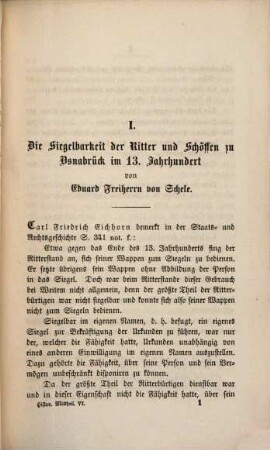 Mittheilungen des Historischen Vereins zu Osnabrück. 6. 1860