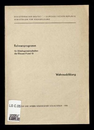 Wehrausbildung