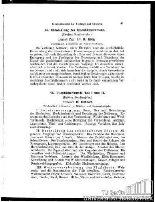 76. Eisenhüttenkunde Teil I und II