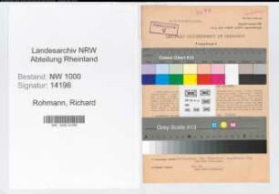 Entnazifizierung Richard Rohmann, geb. 19.11.1903 (Kaufm.Angest.)