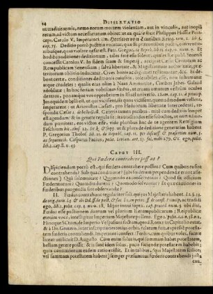 Caput III. Qui Foedera contrahere possunt?