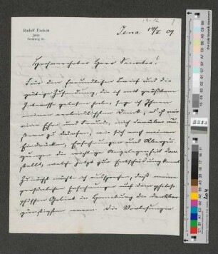 Brief an Werner von Melle