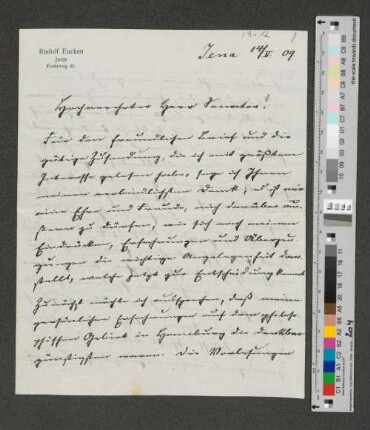 Brief an Werner von Melle