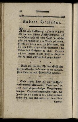 Andere Beyträge.