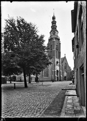 Vlisslingen, Niederlande. Sint Jacobskerk. Straßenansicht