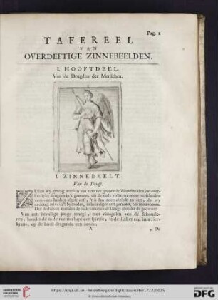 I. Hooftdeel. Van de Deugden der Menschen