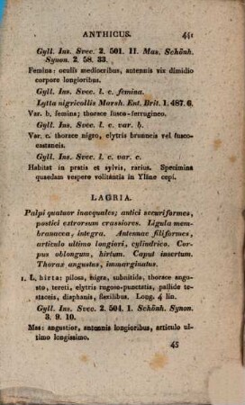 Dissertatio entomologica Insecta Fennica enumerans