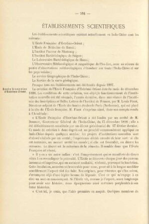 Établissements scientifiques