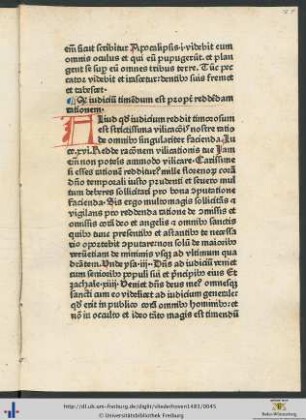 Quare iudicium timendum est propter reddendam rationem