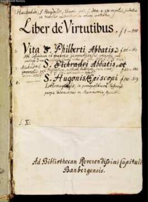 Defensor, Liber scintillarum. Vitae sanctorum - Staatsbibliothek Bamberg Msc.Patr.134