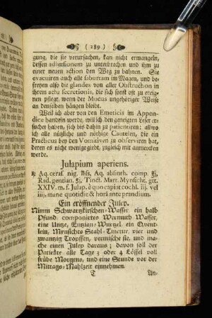 Julapium aperiens.