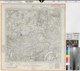 Katasteramt Schwelm  Ennepe-Ruhr-Kreis, Meßtischblatt Witten 4510, Farbige Einzeichnung mit Namensliste