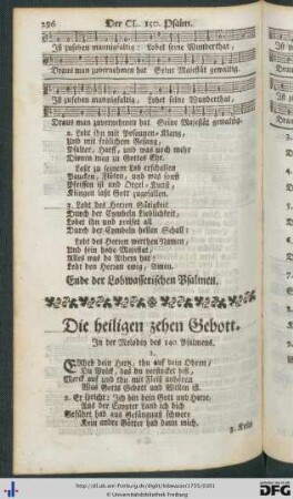 Die heiligen zehen Gebott.