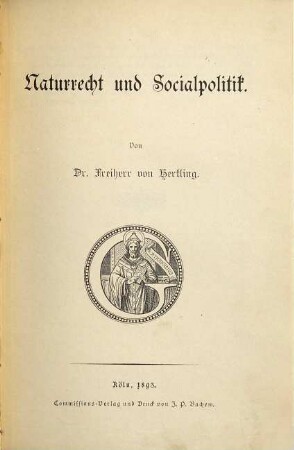Naturrecht und Socialpolitik