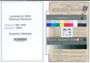 Entnazifizierung Reinhard Susewind , geb. 09.10.1919 (Schlosser)