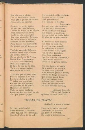 "Bodas de plata"