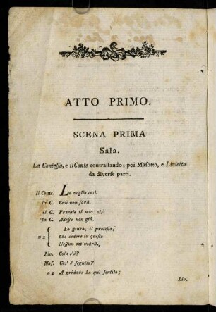 6-13, Scena Prima. / Erster Auftritt.