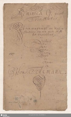 Ich bin vergnügt an diesen Gütern - Mus.2392-E-539 : V (3), Coro, strings, bc; TVWV 1:823