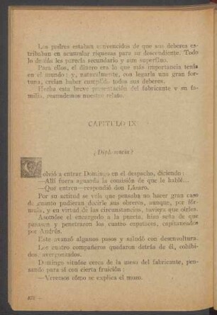 Capítulo IX - ¿Diplomacia?