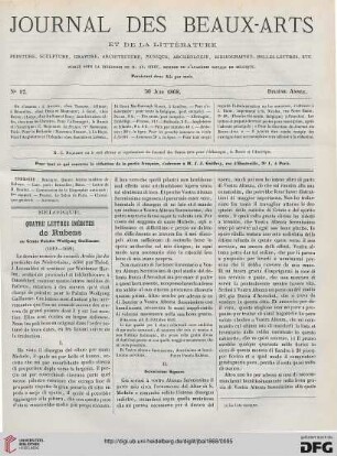 Nr. 12 (30 Juin 1868)