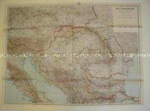 Politisch-geografische Karte aus dem 2. Weltkrieg