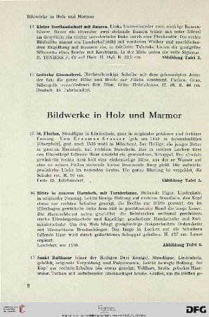 Bildwerke in Holz (Nr. 15-32)