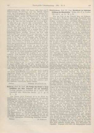 127 [Rezension] Die Predigt Jesu Christi in ihrem Verhältniss zum Alten Testament und zum Judenthum. Vortrag, gehalten zu Darmstadt am 11. Januar 1882