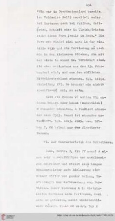 VI. Zur Charakteristik des Schreibers