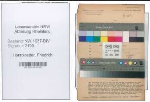Entnazifizierung Friedrich Horstkoetter , geb. 03.03.1890 (Postamtmann)
