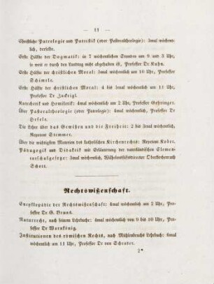 11-13, Rechtswissenschaft