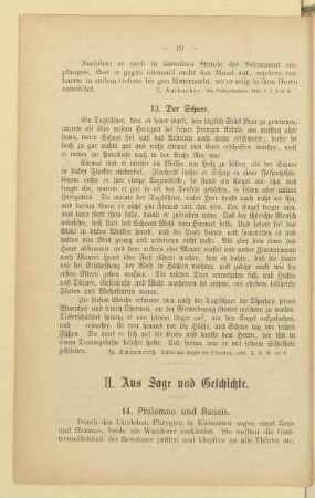 II. Aus Sage und Geschichte