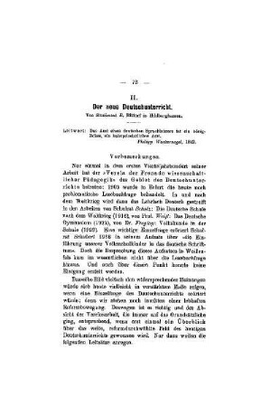 Der neue Deutschunterricht