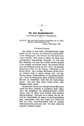 Der neue Deutschunterricht
