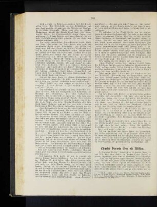 Charles Darwin über die Mission