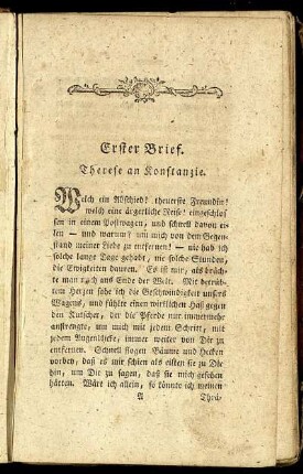 Erster Brief. - Neunter Brief.