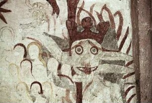 Die Verdammten werden von Teufeln geholt