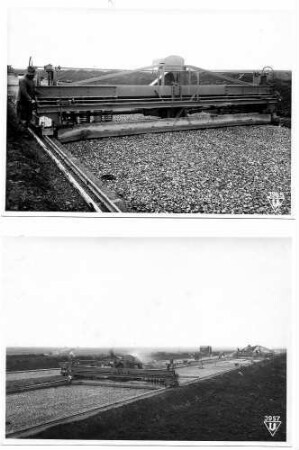 Betonfahrbahndecke Echterdingen - Plieningen Einbau der Schottertragschicht